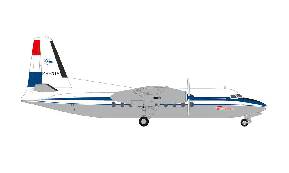 Fokker F-27 Friendship 65th Anniversary PH-NIV 1/200 *Made of metal [570930]