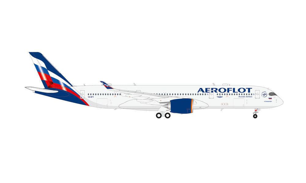 A350-900 Aeroflot Russian Airlines VQ-BFY "P. Tchaikovsky" 1/200 *Plastic [570978]