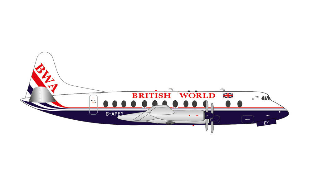 Viscount 800 British World Airlines G-APEY 1/200 [571463]