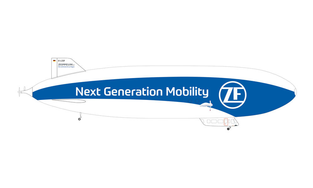 Zeppelin NT Airship Deutsche Zeppelin Transport Company (DZR) "ZF/Next Generation Mobility" D-LZZF 1/200 [571494]