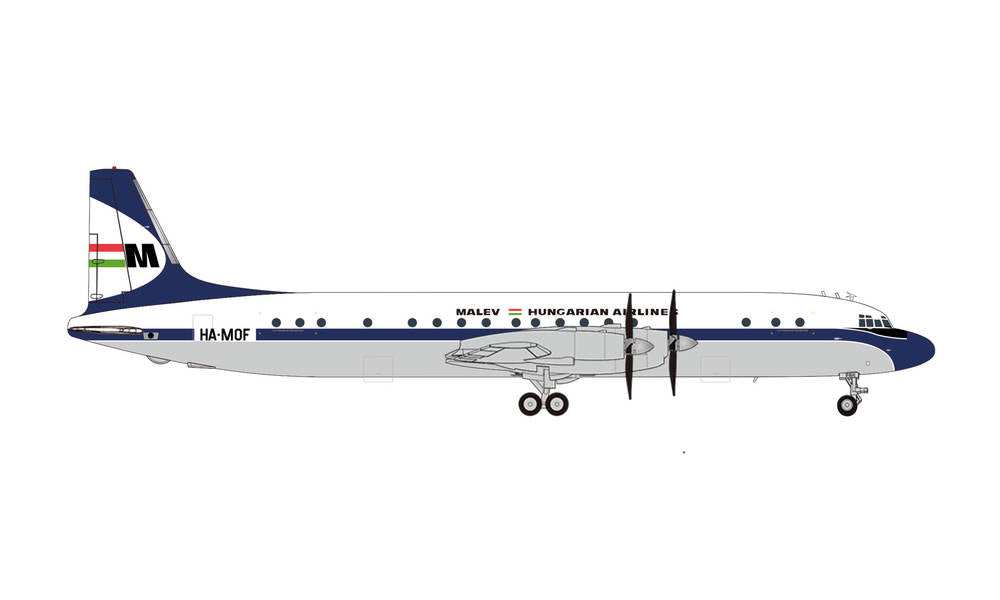 IL-18 Malev Hungarian Airlines HA-MOF 1/200 [571531]