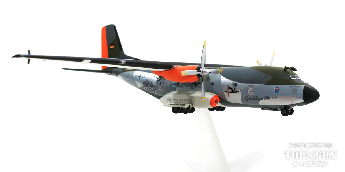 C-160 Transal German Air Force 63rd Airlift Wing 50+40 Retro Brummel Horn Air Base 1/200 *Made of metal [571562]