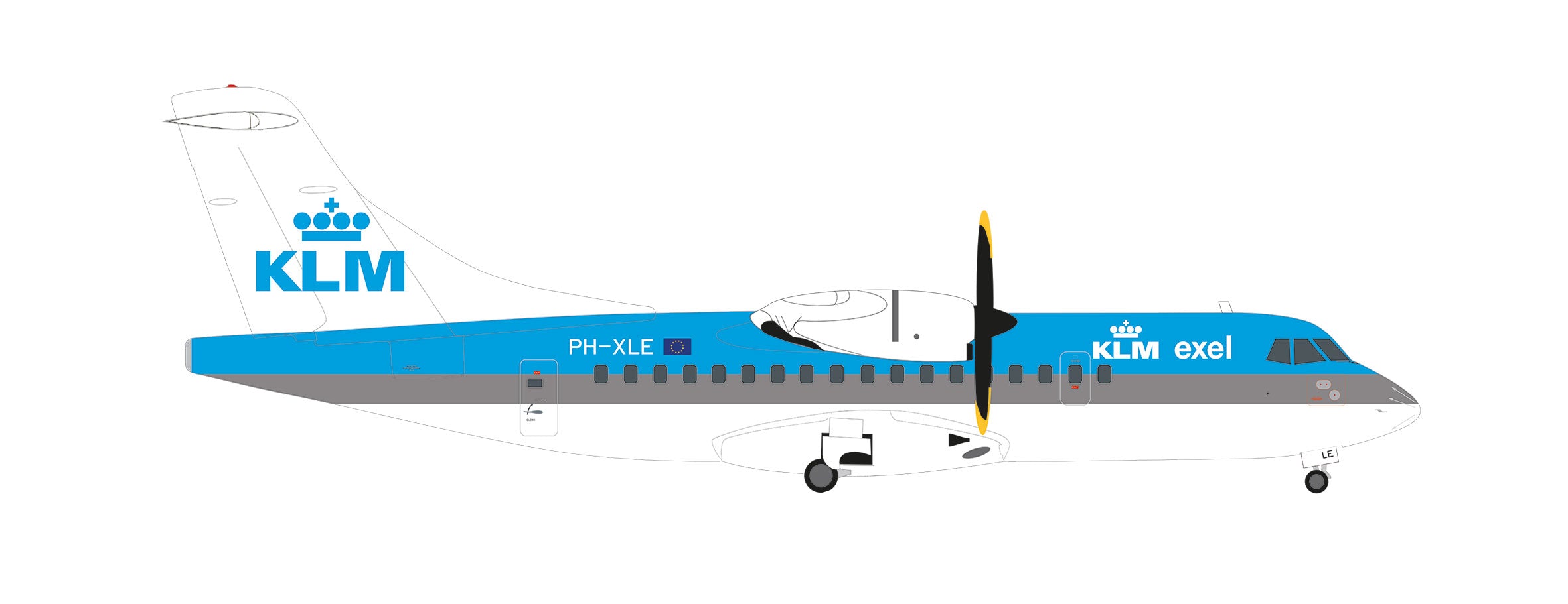 [Pre-order item] ATR-42-300 KLM Excel circa 1999 PH-XLE 1/200 [571654]