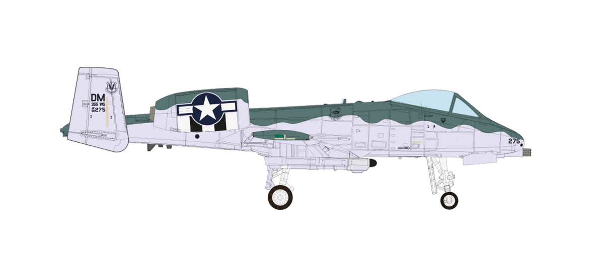 【予約商品】A-10C アメリカ空軍 第355戦闘航空団 第354戦闘飛行隊 特別塗装「A-10デモチーム」 デビスモンサン基地 #80-0275/DM 1/200 [572323]