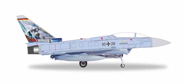 ユーロファイターEF-2000タイフーン ドイツ空軍 第74空軍戦術航空団 特別塗装 「タイガーミート2017／アトランティックティーガー」 30＋26 1/72 [580359]