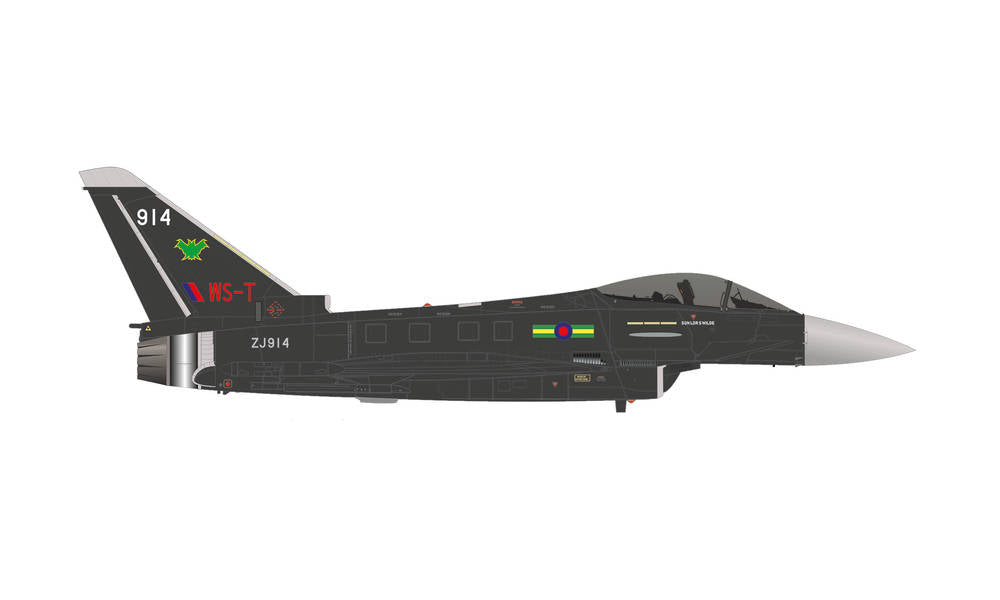 Eurofighter Typhoon RAF Aggressor Paint "Batman" RAF Lossiemouth ZJ914 1/72 [580700]