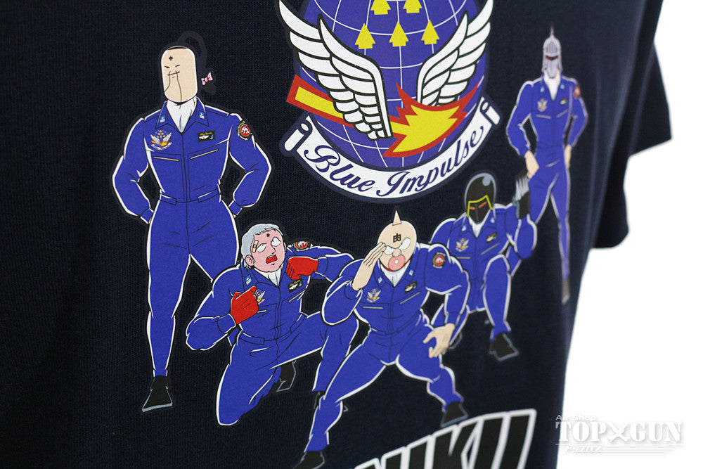 航空自衛隊 ブルーインパルス×キン肉マン ネイビーTシャツ Mサイズ [60529M]