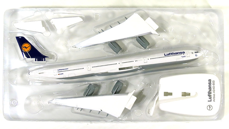 A340-600 ルフトハンザドイツ航空 （スナップインモデル・スタンド仕様・ランディングギアなし） D-AIHB  1/250 ※プラ製 [610025]