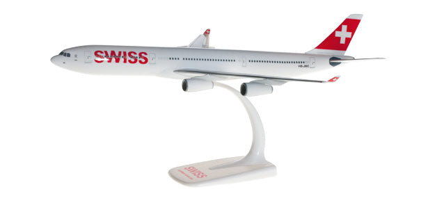 A340-300 Swiss International Air Lines "Basel" HB-JMC (Snap-in model, stand version, no landing gear) 1/200 *Plastic [610117-001]