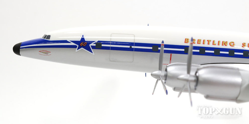 L-1049H Super Constellation Flying League Preservation Aircraft "Breitling" 60th Anniversary Paint (Snap-in Model, Stand Specification, No Landing Gear) HB-RSC 1/125 *Plastic [610155-001]