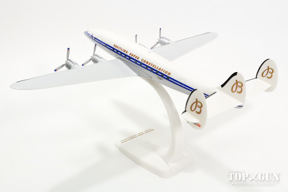 L-1049H Super Constellation Flying League Preservation Aircraft "Breitling" 60th Anniversary Paint (Snap-in Model, Stand Specification, No Landing Gear) HB-RSC 1/125 *Plastic [610155-001]