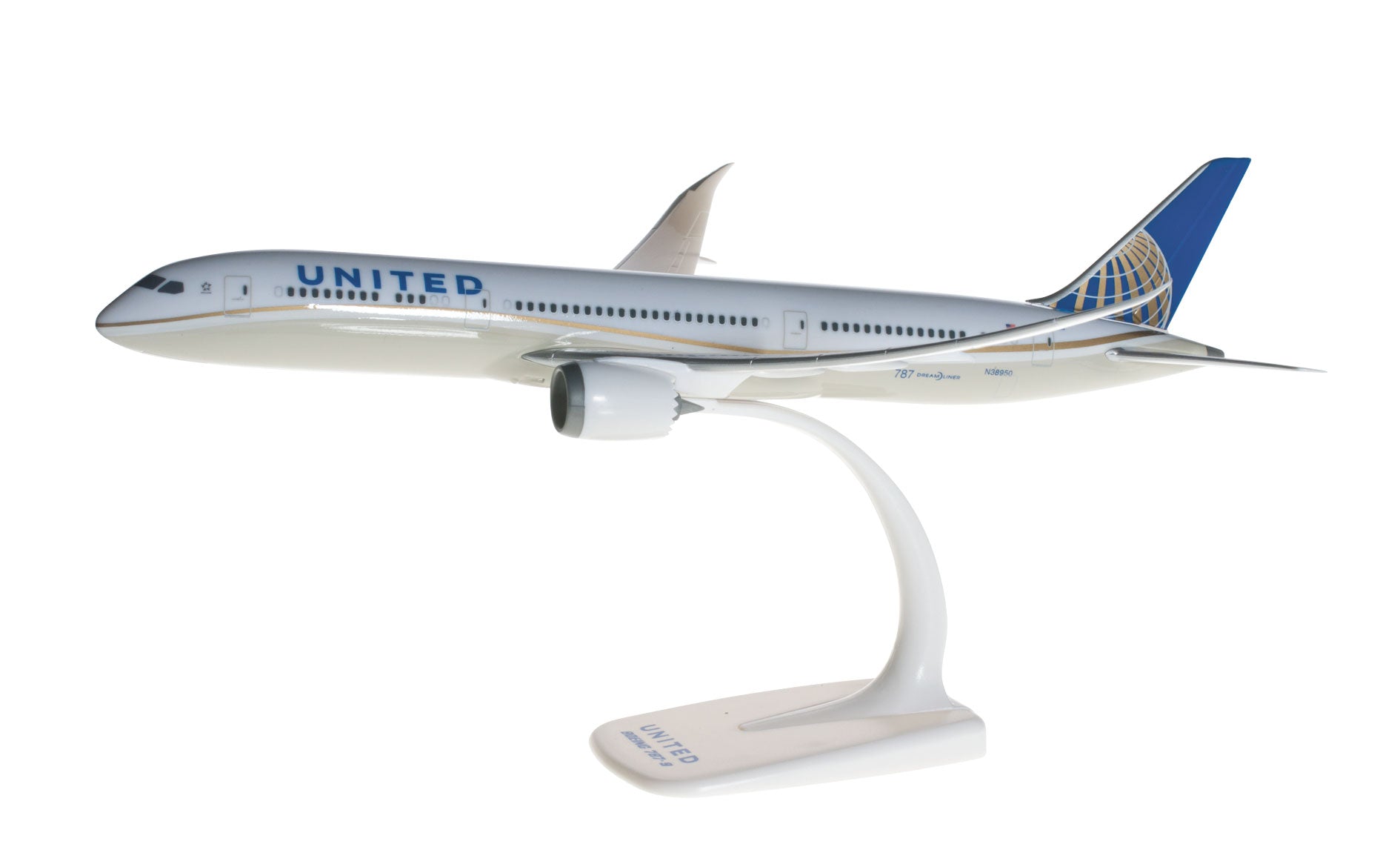 787-9 United Airlines N28950 (Snap-in model, stand version, no landing gear) 1/200 *Plastic [610452]