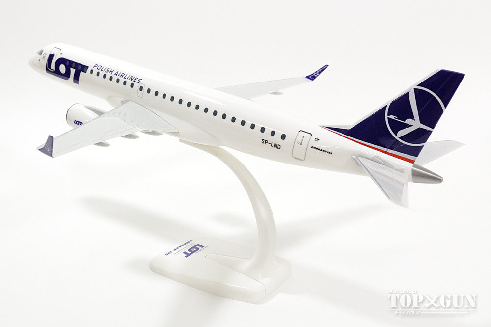 Embraer 195LR LOT Polish Airlines (Snap-in model, stand version, no landing gear) SP-LND 1/100 *Plastic [610605]