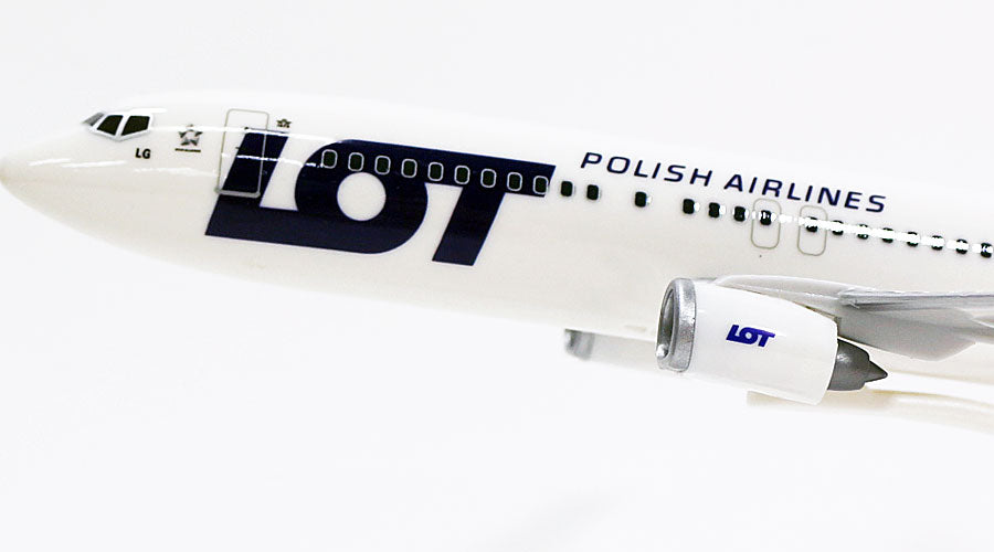 737-400 LOT Polish Airlines (Snap-in model, stand version, no landing gear) SP-LLG 1/180 *Plastic [610612]