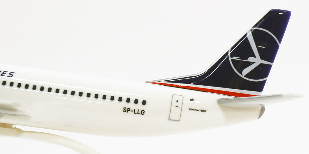 737-400 LOT Polish Airlines (Snap-in model, stand version, no landing gear) SP-LLG 1/180 *Plastic [610612]