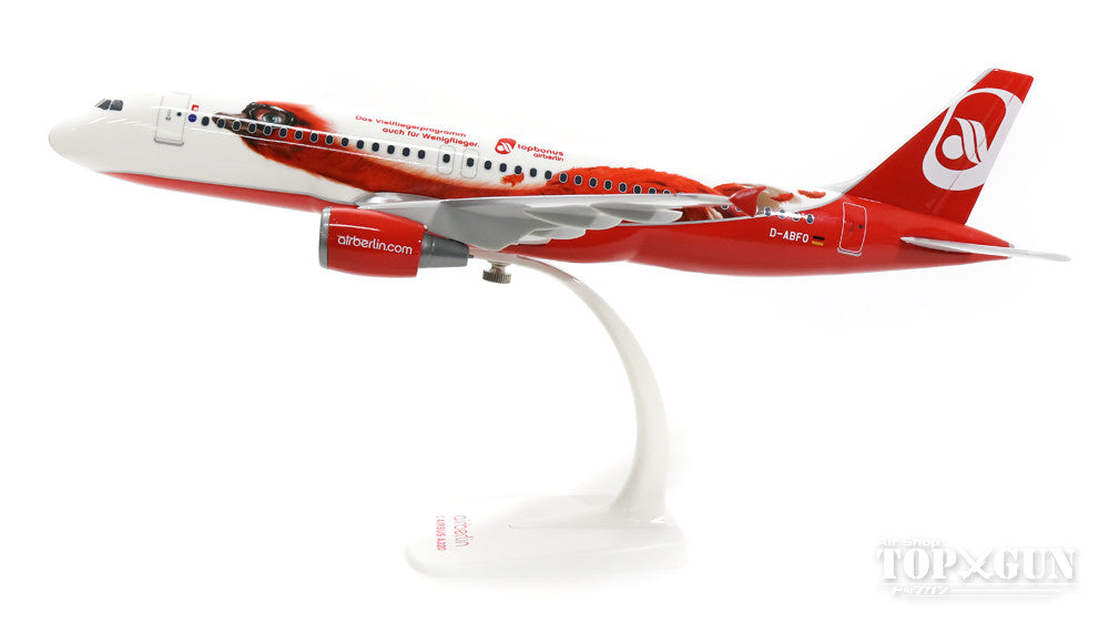 A320 Air Berlin special paint "Top Bonus" (snap-in model, stand version, no landing gear) D-ABFO 1/100 *Plastic [610667]