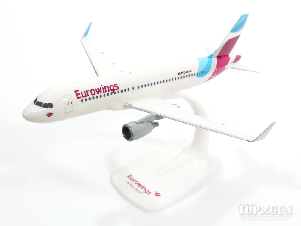 A320SL ユーロウイングス 新塗装 （スナップインモデル・スタンド仕様・ランディングギアなし） D-AIZQ 1/200 ※プラ製 [610674]