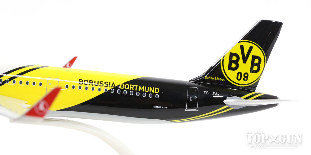 A321SL Turkish Airlines special livery "BVB 09 Borussia Dortmund" (snap-in model, stand model, no landing gear) TC-JSJ 1/200 *Plastic [610704]