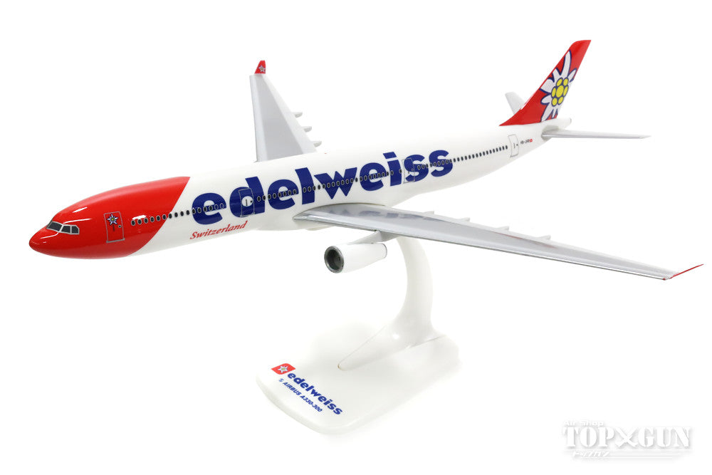 A330-300 Edelweiss Airlines New Paint HB-JHR (Snap-in Model, Stand Specification, No Landing Gear) 1/200 *Plastic [610926]