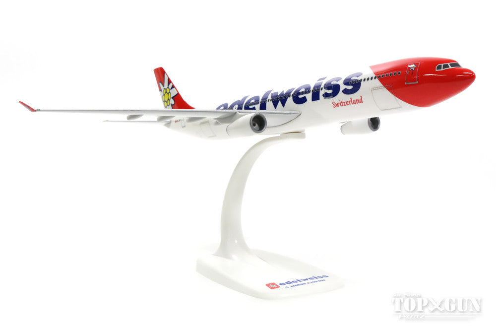 A330-300 Edelweiss Airlines New Paint HB-JHR (Snap-in Model, Stand Specification, No Landing Gear) 1/200 *Plastic [610926]