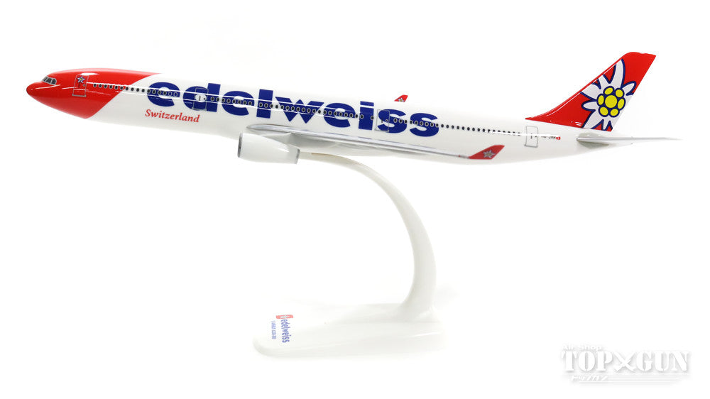 A330-300 Edelweiss Airlines New Paint HB-JHR (Snap-in Model, Stand Specification, No Landing Gear) 1/200 *Plastic [610926]