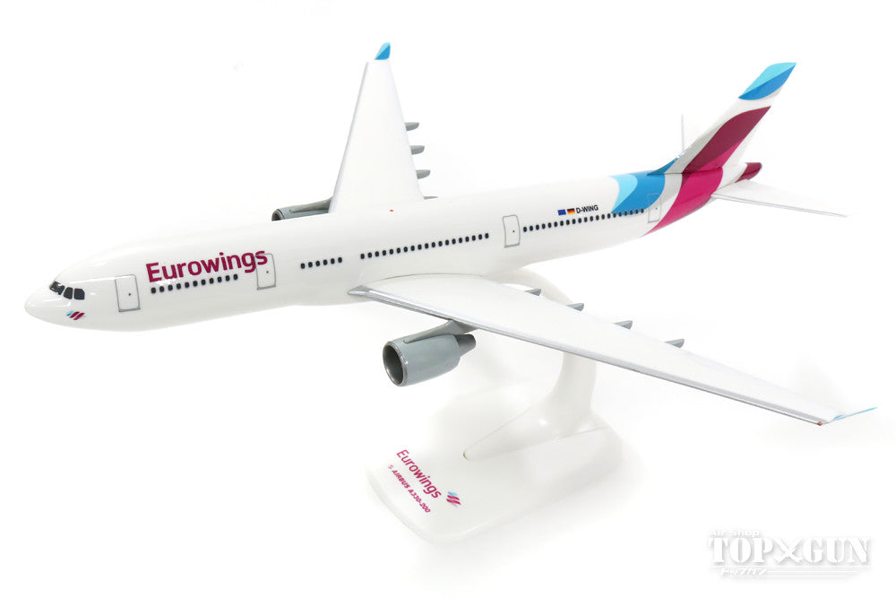 A330-200 Eurowings New Paint D-AXGA (Snap-in Model, No Gear, Stand Only) 1/200 *Plastic [611008]