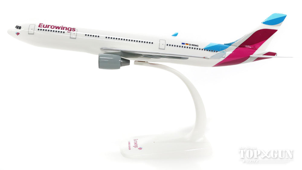 A330-200 Eurowings New Paint D-AXGA (Snap-in Model, No Gear, Stand Only) 1/200 *Plastic [611008]