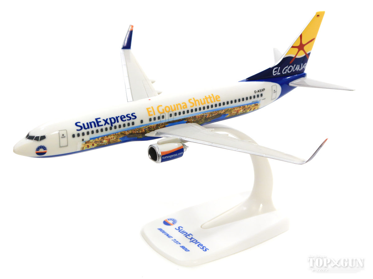 737-800w SunExpress German Airlines special paint "El Gouna Shuttle" D-ASXP (Snap-in model, no gear, stand only) 1/200 *Plastic [611053]