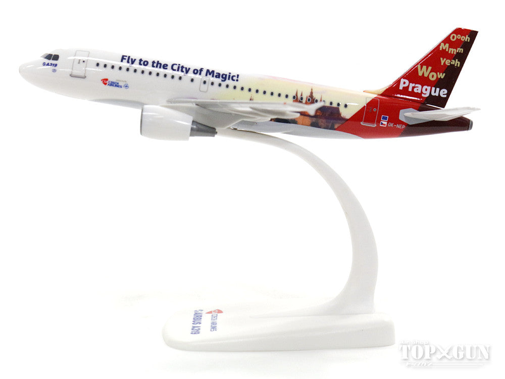 A319 CSA Czech Airlines Special Paint "Prague/City of Magic" (Snap-in model, stand included, no landing gear) OK-NEP 1/200 *Plastic [611138]