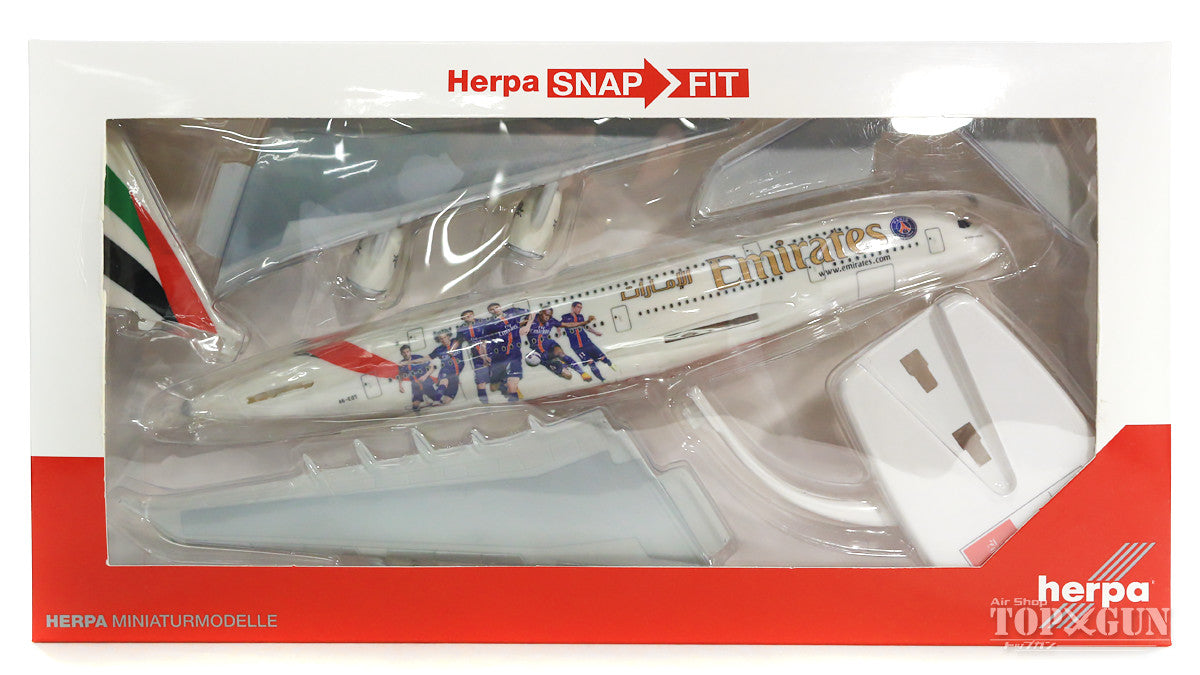 A380 Emirates Special Paint "Paris Saint-Germain" (Snap-in model, stand included, no landing gear) A6-EOT 1/250 *Plastic [611152]