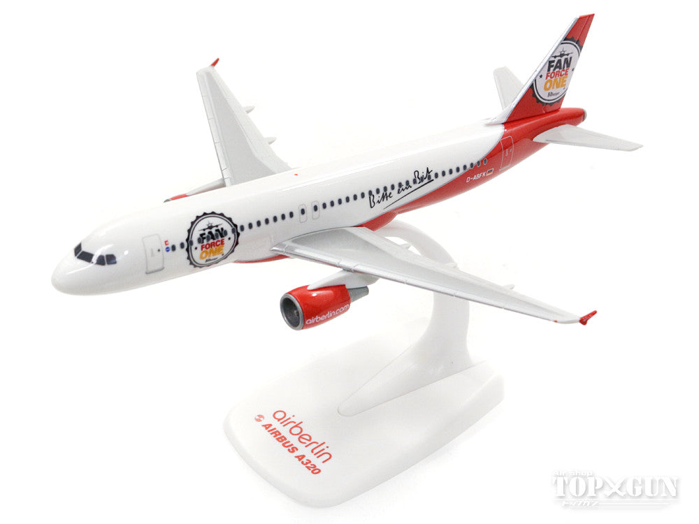 A320 Air Berlin special paint "Fun Force One" (snap-in model, stand version, no landing gear) D-ABFK 1/200 *Plastic [611213]