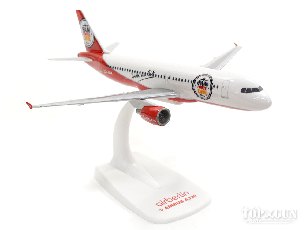 A320 Air Berlin special paint "Fun Force One" (snap-in model, stand version, no landing gear) D-ABFK 1/200 *Plastic [611213]