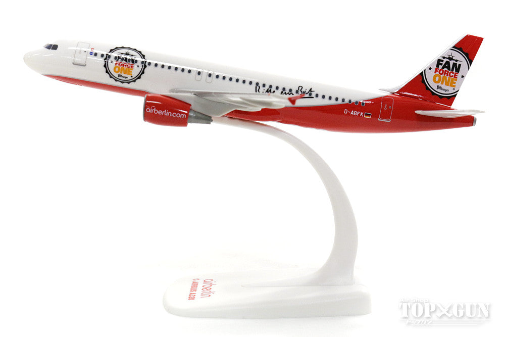 A320 Air Berlin special paint "Fun Force One" (snap-in model, stand version, no landing gear) D-ABFK 1/200 *Plastic [611213]