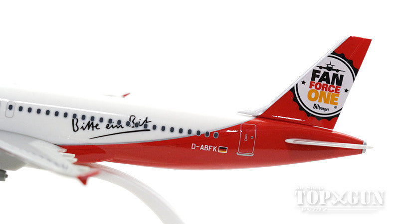 A320 Air Berlin special paint "Fun Force One" (snap-in model, stand version, no landing gear) D-ABFK 1/200 *Plastic [611213]