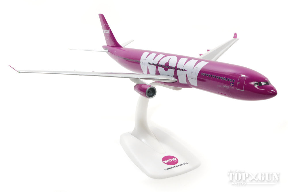 A330-300 WOW Air TF-GAY (Snap-in model, stand version, no landing gear) 1/200 *Plastic [611282]