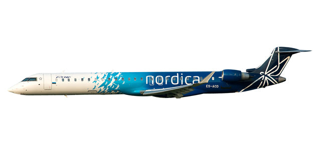 CRJ-900 Nordica (Estonia) (Snap-in model, stand specification, no landing gear) ES-ACD 1/100 *Plastic [611305]