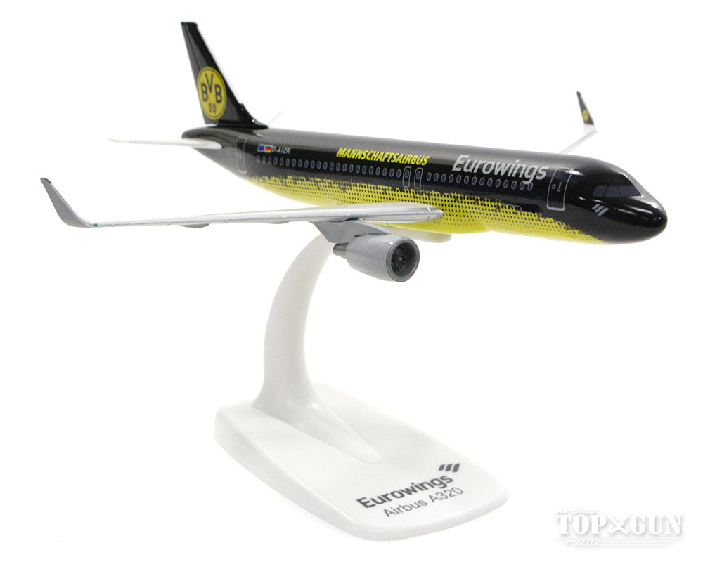 A320SL Eurowings special paint "Borussia Dortmund/Mannschaftsairbus" (snap-in model, stand version, no landing gear) D-AIZR 1/200 *Plastic [611312]