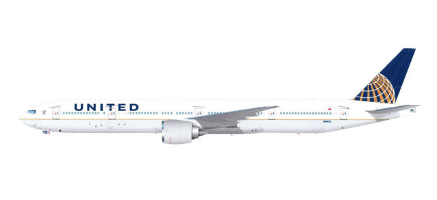 777-300ER ユナイテッド航空 N58031 （スナップインモデル・ギアなし・スタンド専用） 1/200 ※プラ製 [611343]