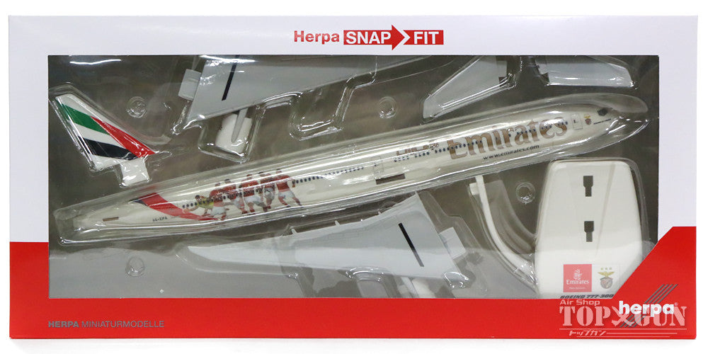 777-300ER Emirates Special Paint "SL Benfica" A6-EPA (Snap-in model, no gear, stand only) 1/200 *Plastic [611350]