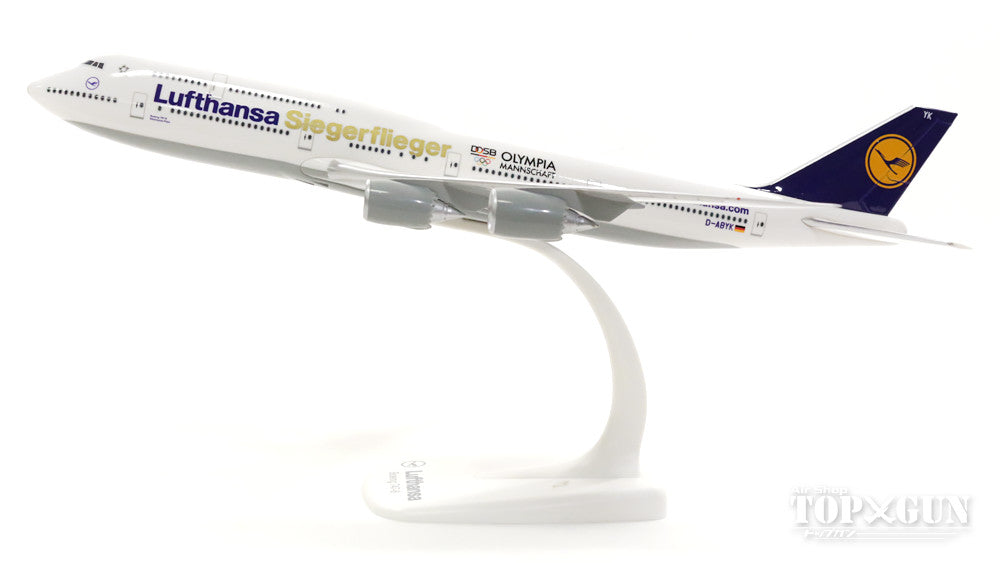 747-8i ルフトハンザドイツ航空 特別塗装 「リオ・オリンピック2016」 （スナップインモデル・ギアなし・スタンド専用）  D-ABYK 1/250 ※プラ製 [611428]