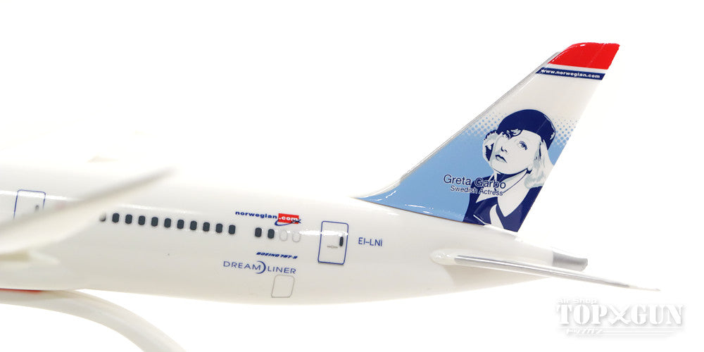 787-9 Norwegian Air Shuttle EI-LNI "Greta Garbo" (Snap-in model, no gear, stand only) 1/200 *Plastic [611503]