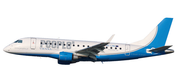 [Pre-order item] Embraer 170LR People's Vienna Line Airlines (Austria) OE-LMK (Snap-in model, stand version, no landing gear) 1/100 *Plastic [611619]