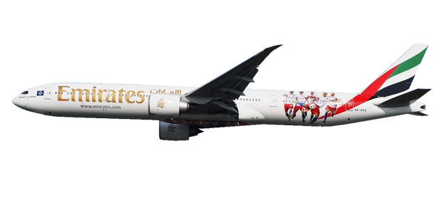 777-300ER Emirates Special Paint "Hamburger SV" A6-EPS (Snap-in model, stand specification, no landing gear) 1/200 *Plastic [611756]