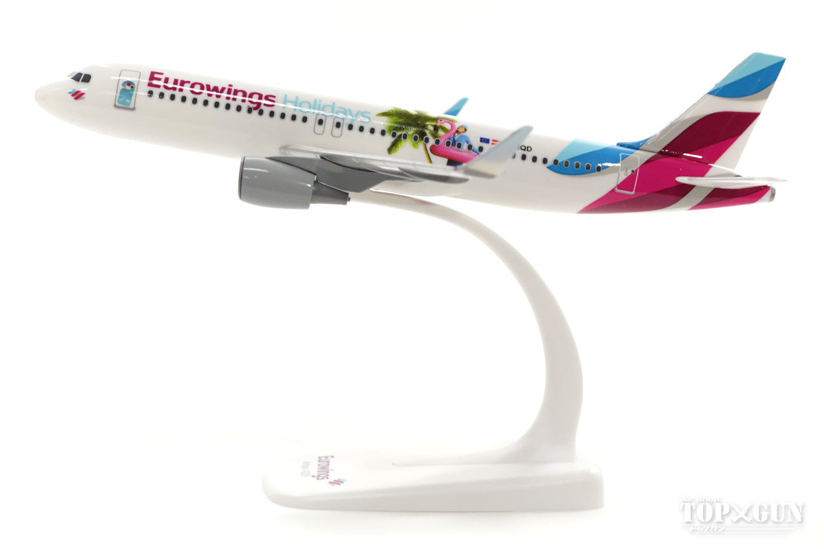 A320SL ユーロウイングス・ヨーロッパ（オーストリア） 特別塗装 「Eurowings Holidays」 （スナップインモデル・スタンド仕様・ランディングギアなし）  OE-IQD 1/200 ※プラ製 [611893]