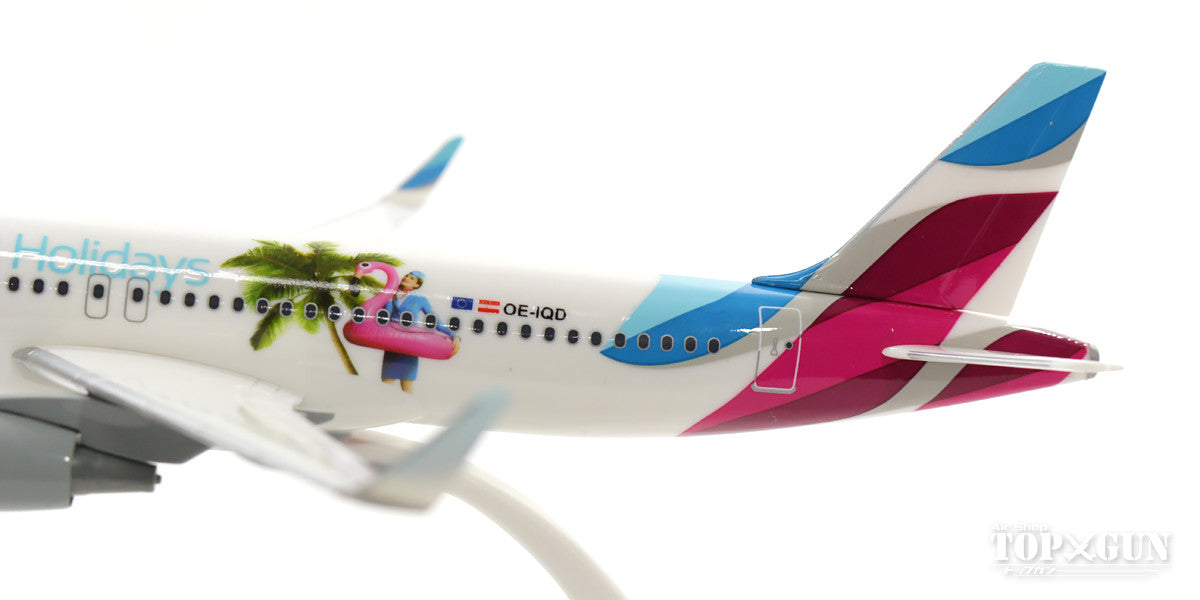 A320SL ユーロウイングス・ヨーロッパ（オーストリア） 特別塗装 「Eurowings Holidays」 （スナップインモデル・スタンド仕様・ランディングギアなし）  OE-IQD 1/200 ※プラ製 [611893]