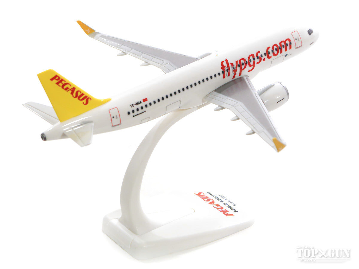 A320neo Pegasus Airlines TC-NBA (Snap-in model, stand version, no landing gear) 1/200 *Plastic [612029]