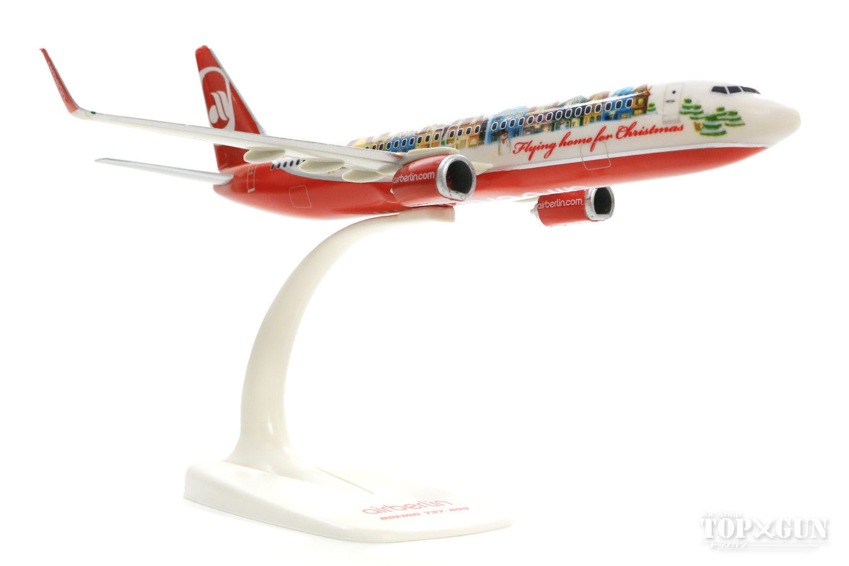 737-800 Air Berlin "Flying home for Christmas" D-ABML (Snap-in model, stand version, no landing gear) 1/200 *Plastic [612050]