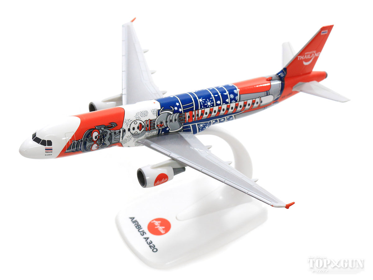 A320 Thai AirAsia Amazing Thailand HS-ABC (Snap-in model, stand version, no landing gear) 1/200 *Plastic [612128]