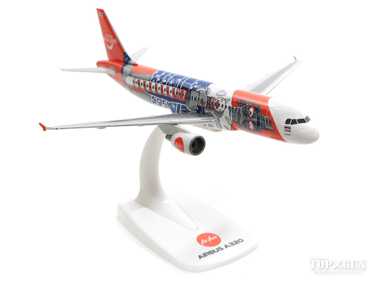 A320 Thai AirAsia Amazing Thailand HS-ABC (Snap-in model, stand version, no landing gear) 1/200 *Plastic [612128]