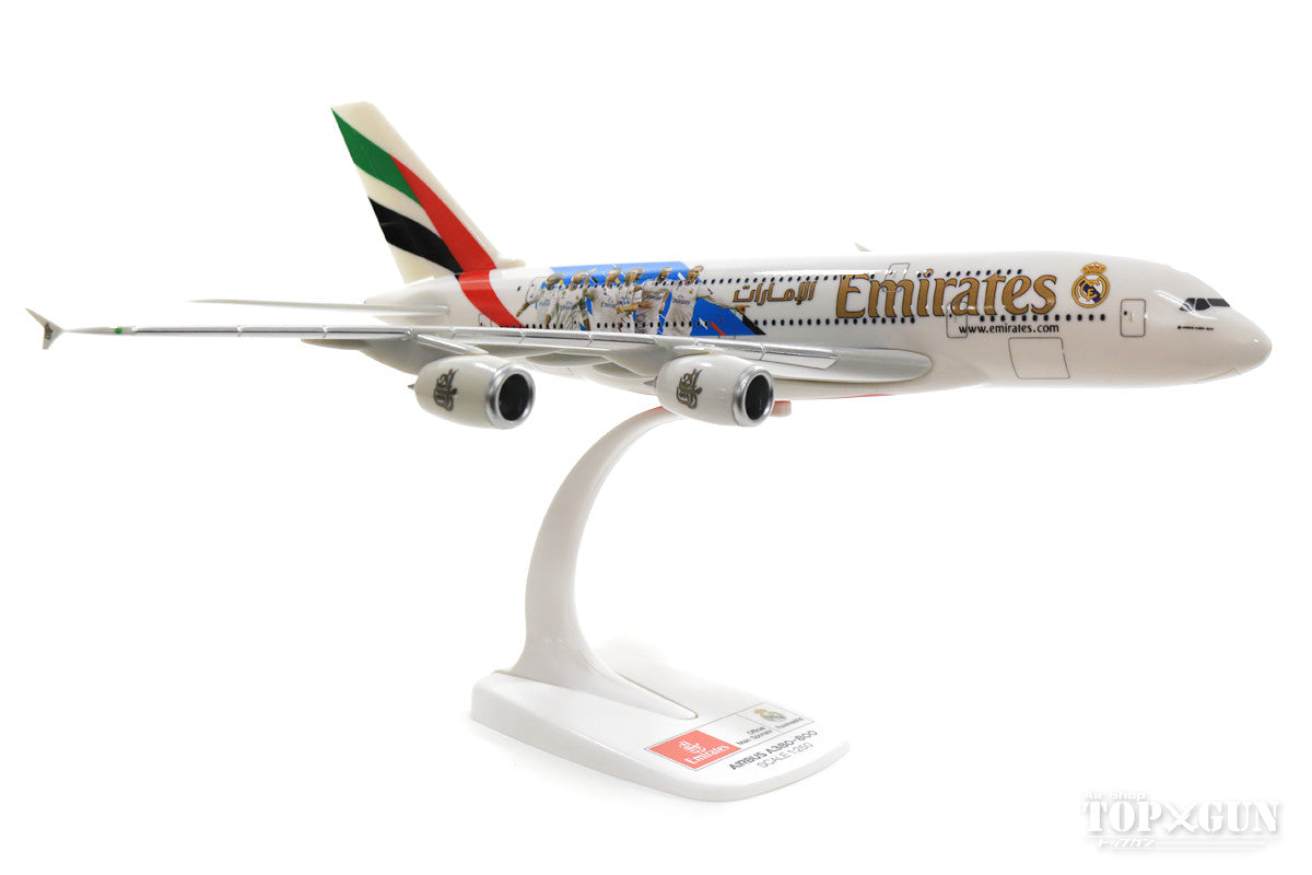 A380 エミレーツ航空 「Real Madrid (2018)」 A6-EUG （スナップインモデル・スタンド仕様・ランディングギアなし） 1/250 ※プラ製 [612142]